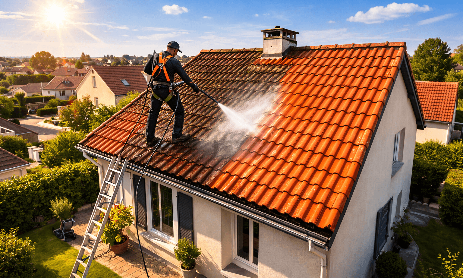 Nettoyage de toit